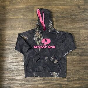Mossy Oak Camo Hoodie with Pink Accents Size Medium Women